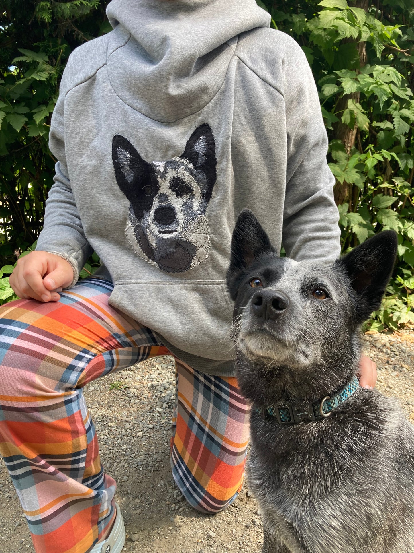 Custom Pet Portrait Hoodie or sweatshirt.
