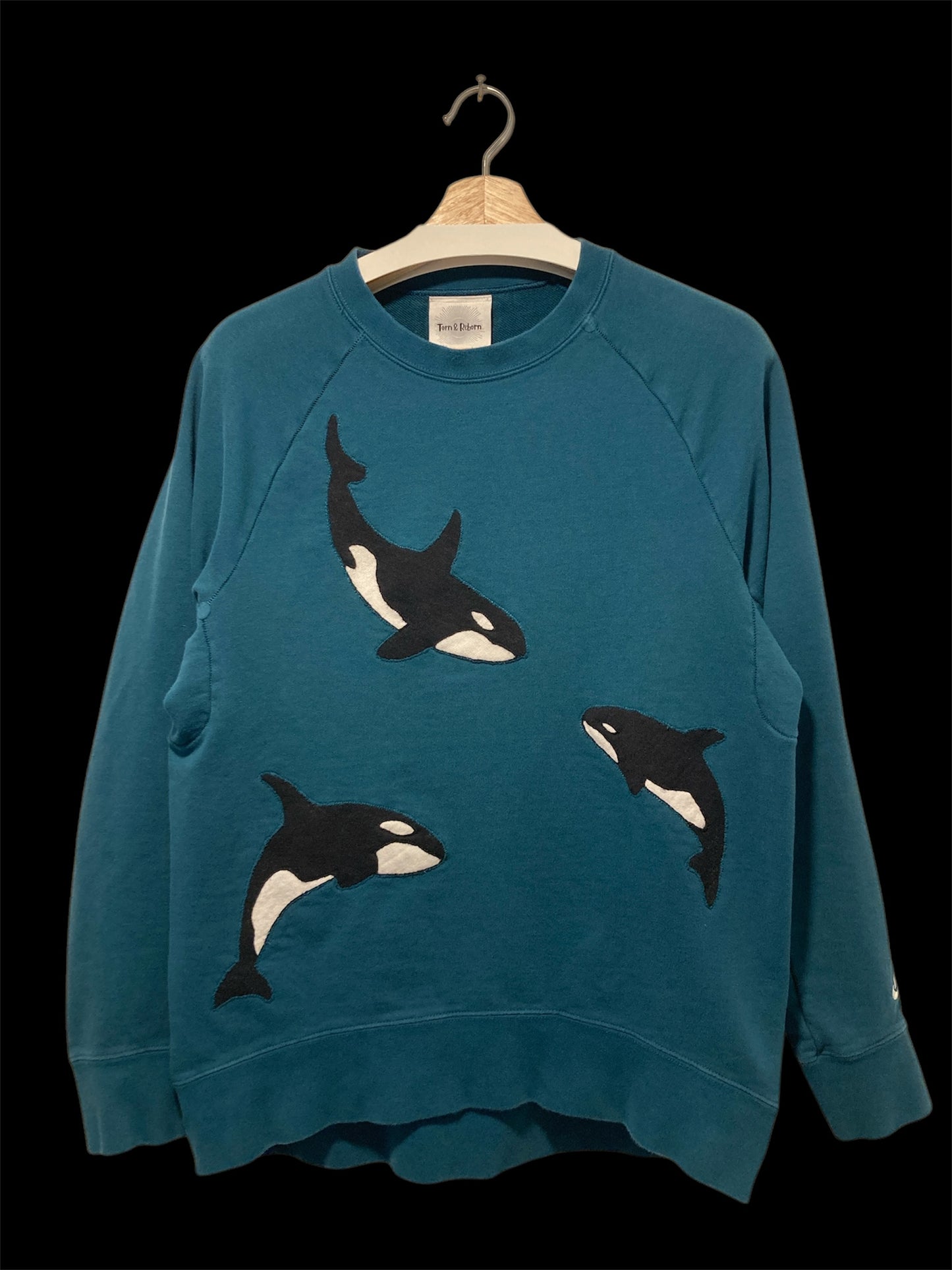 Upcycled Orca sweatshirt