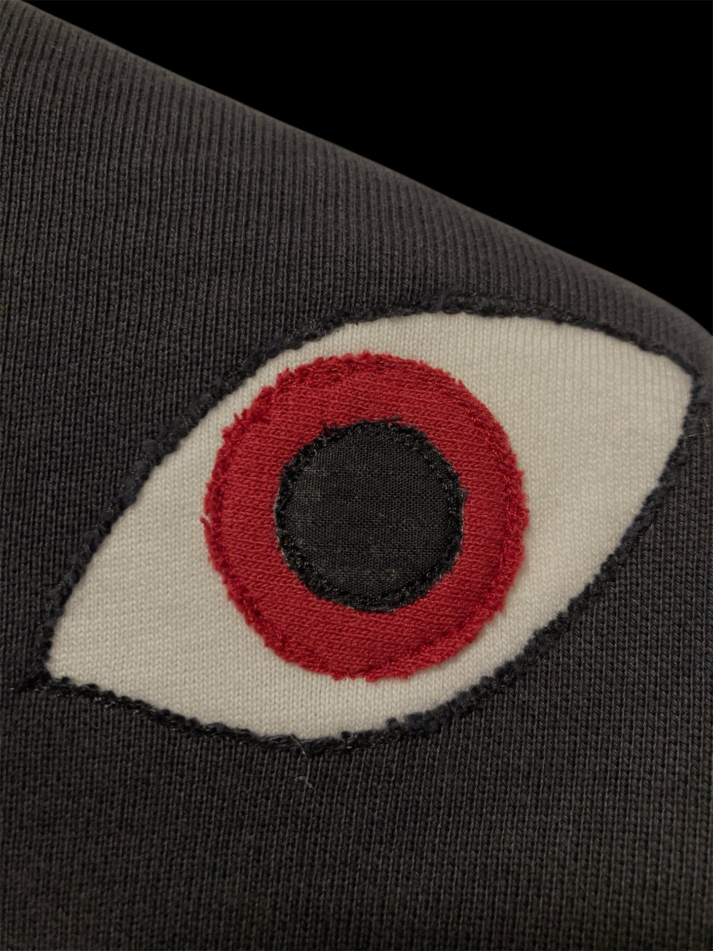 Upcycles eye sweatshirt